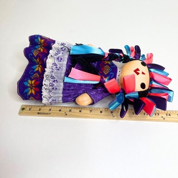 Mexican Rag Doll -Authentic Mexican Handmade Doll- Lele Maria Doll- NWOT - Picture 9 of 10
